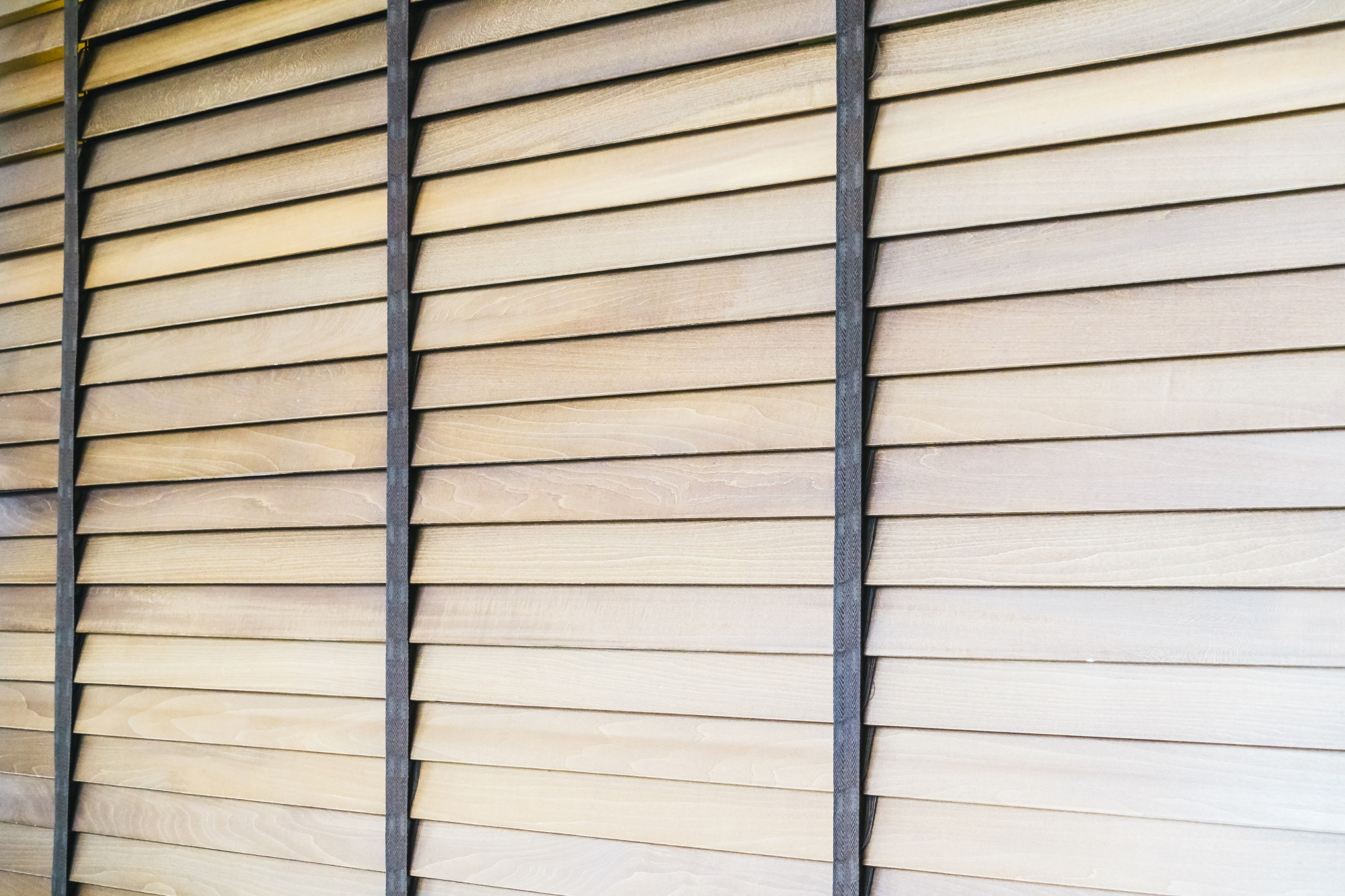 wooden window blinds